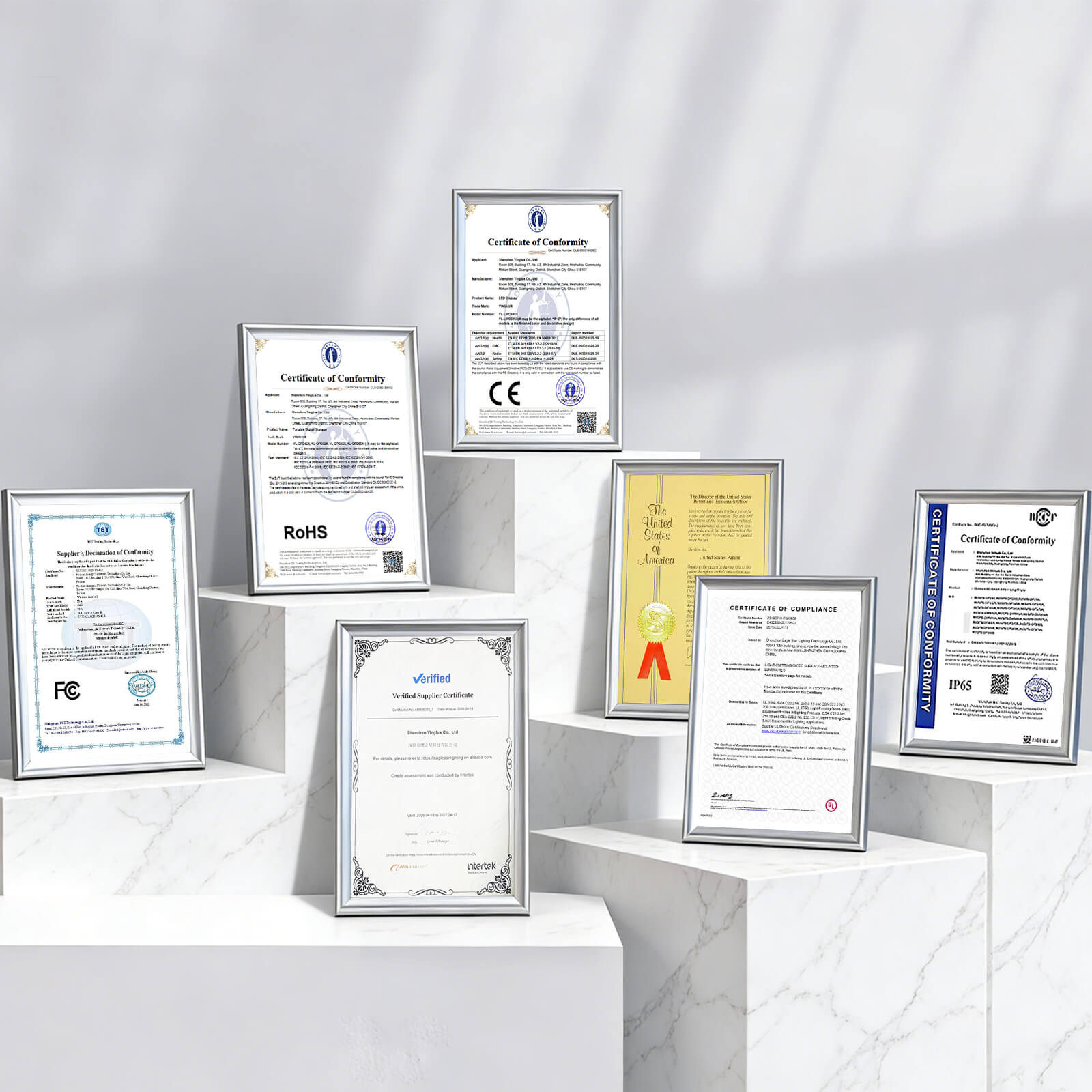 YINGLUX Certifications