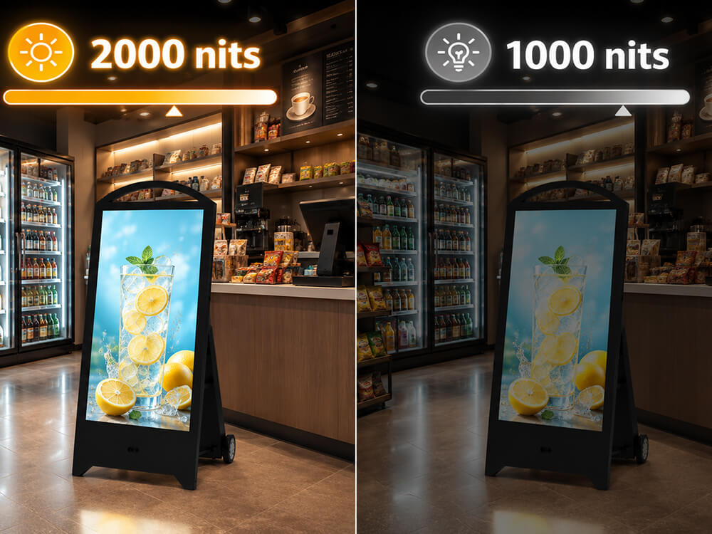 YINGLUX 2000nits High Brightness Outdoor Display