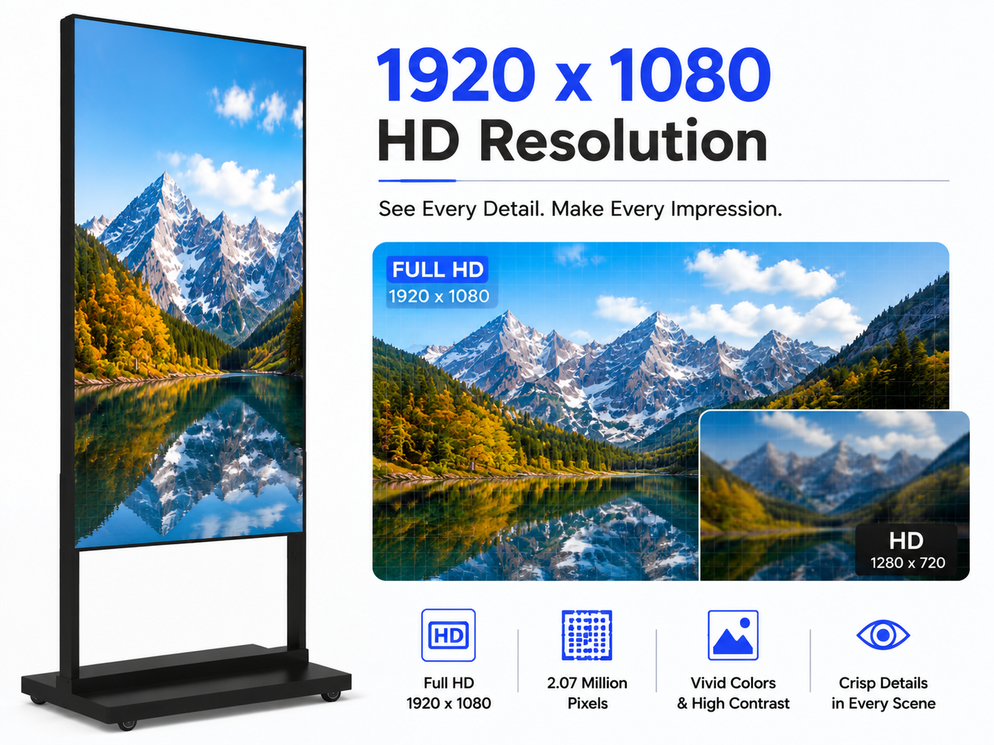 YINGLUX Digital Signage 2K Ultra HD Display