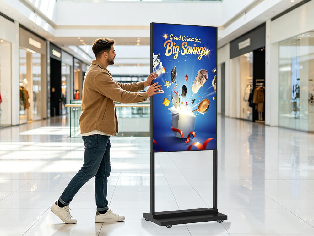 YINGLUX Digital Signage Universal Wheels Mobility