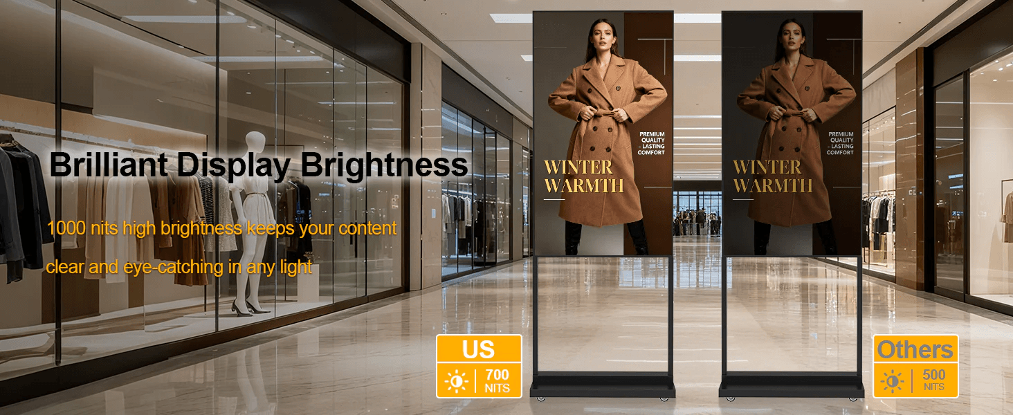 YINGLUX 700nits High Brightness Digital Signage