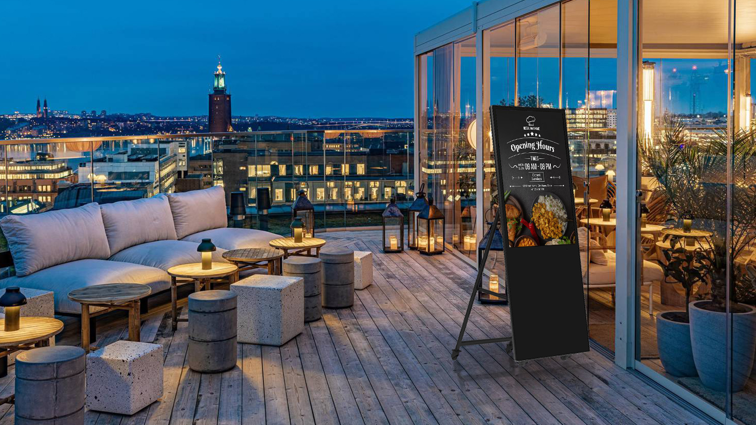 Indoor Portable Signage in Hotel
