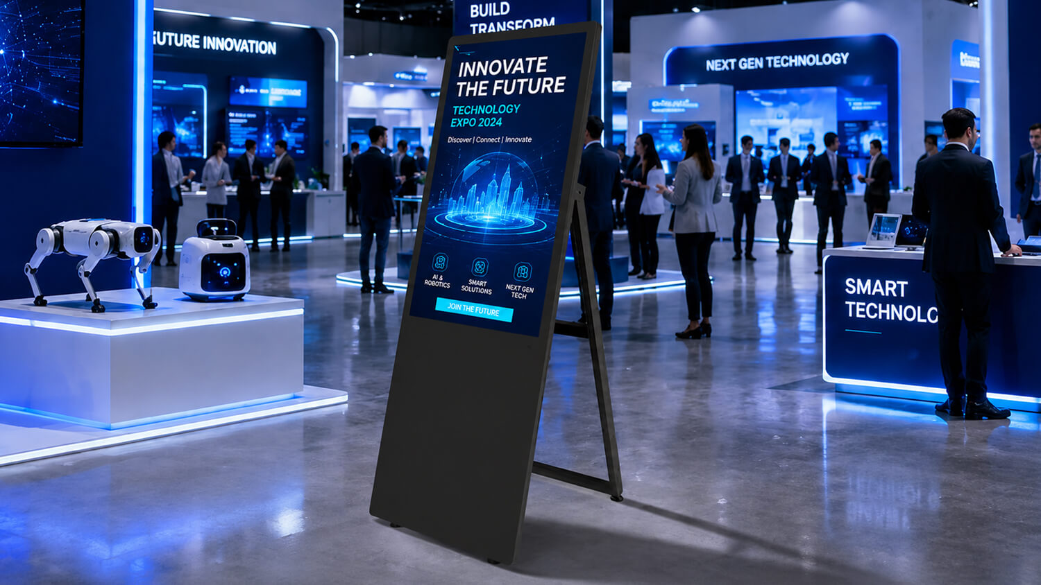 Indoor Portable Signage at Exhibition