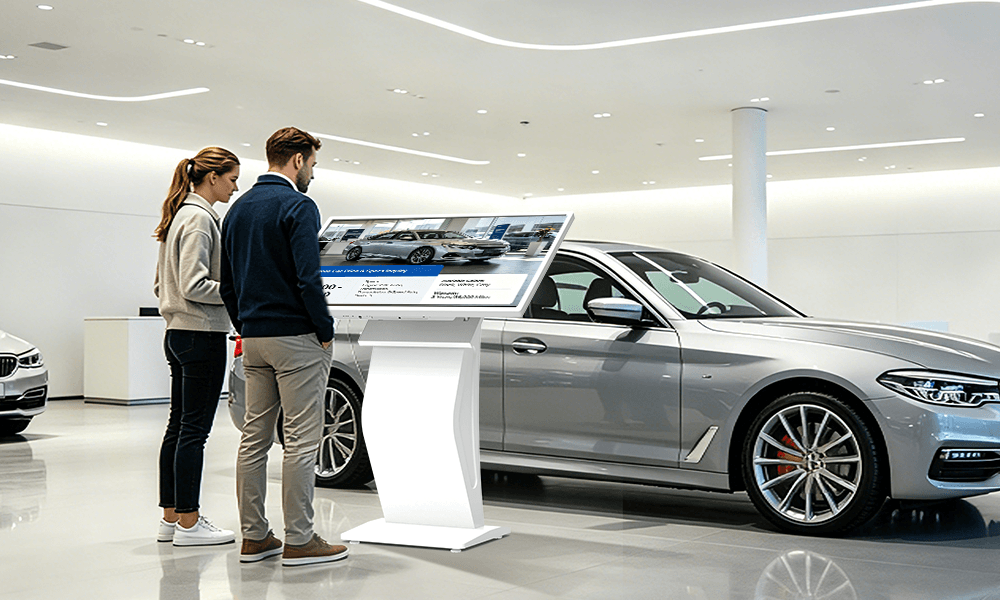 YINGLUX Touch Screen Kiosk at Auto Show