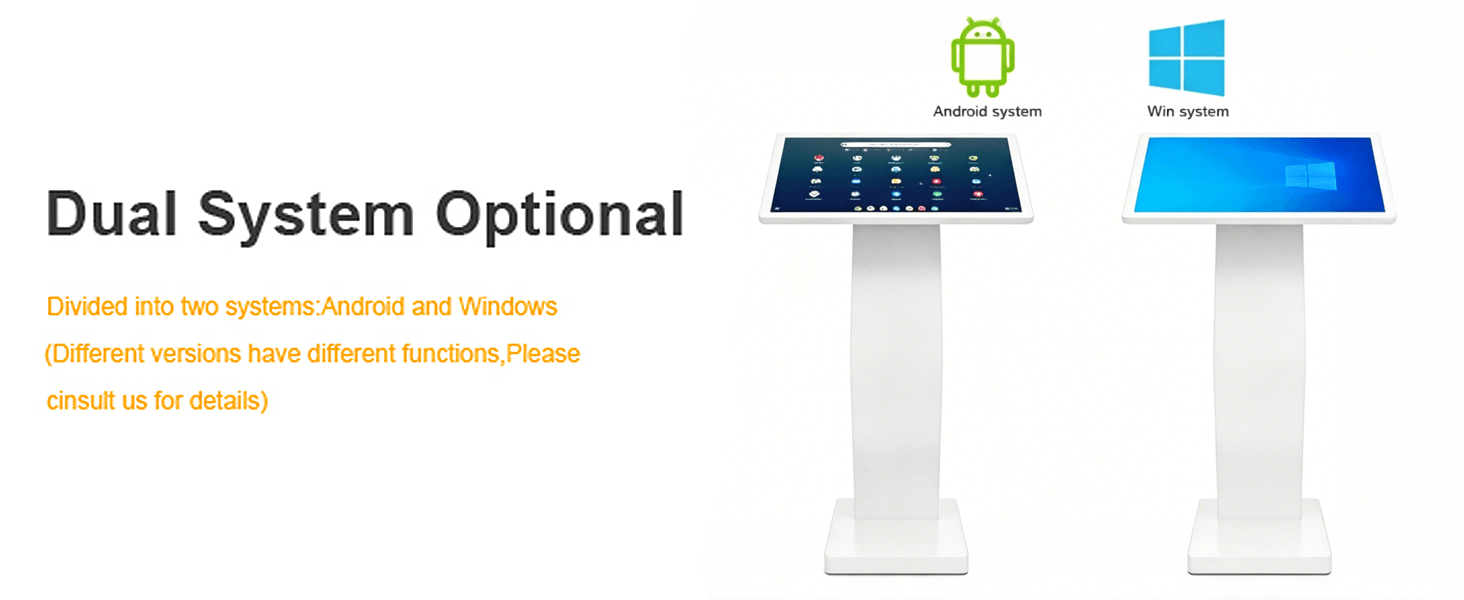YINGLUX Touch Screen Kiosk Android Windows OS Options