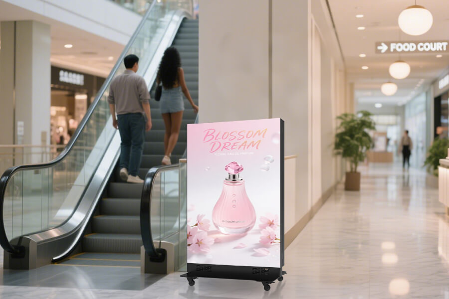 YINGLUX LED Poster Display in Shopping Mall