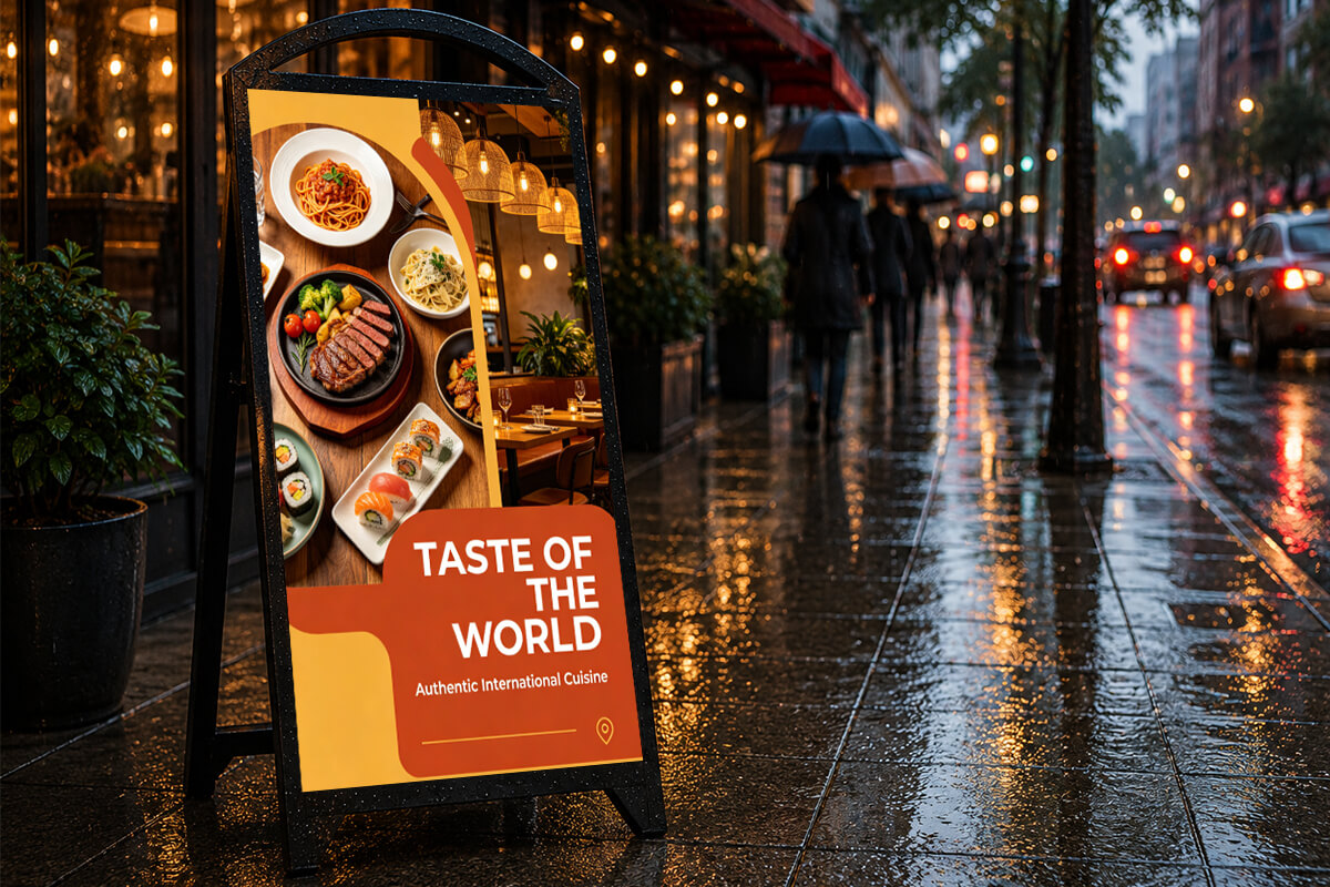 Portable LED Display on Street