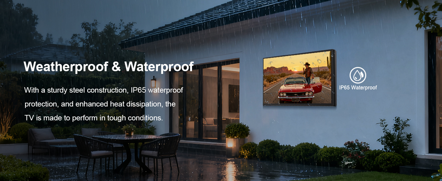 YINGLUX YL-ODM outdoor TV IP65 waterproof full metal housing