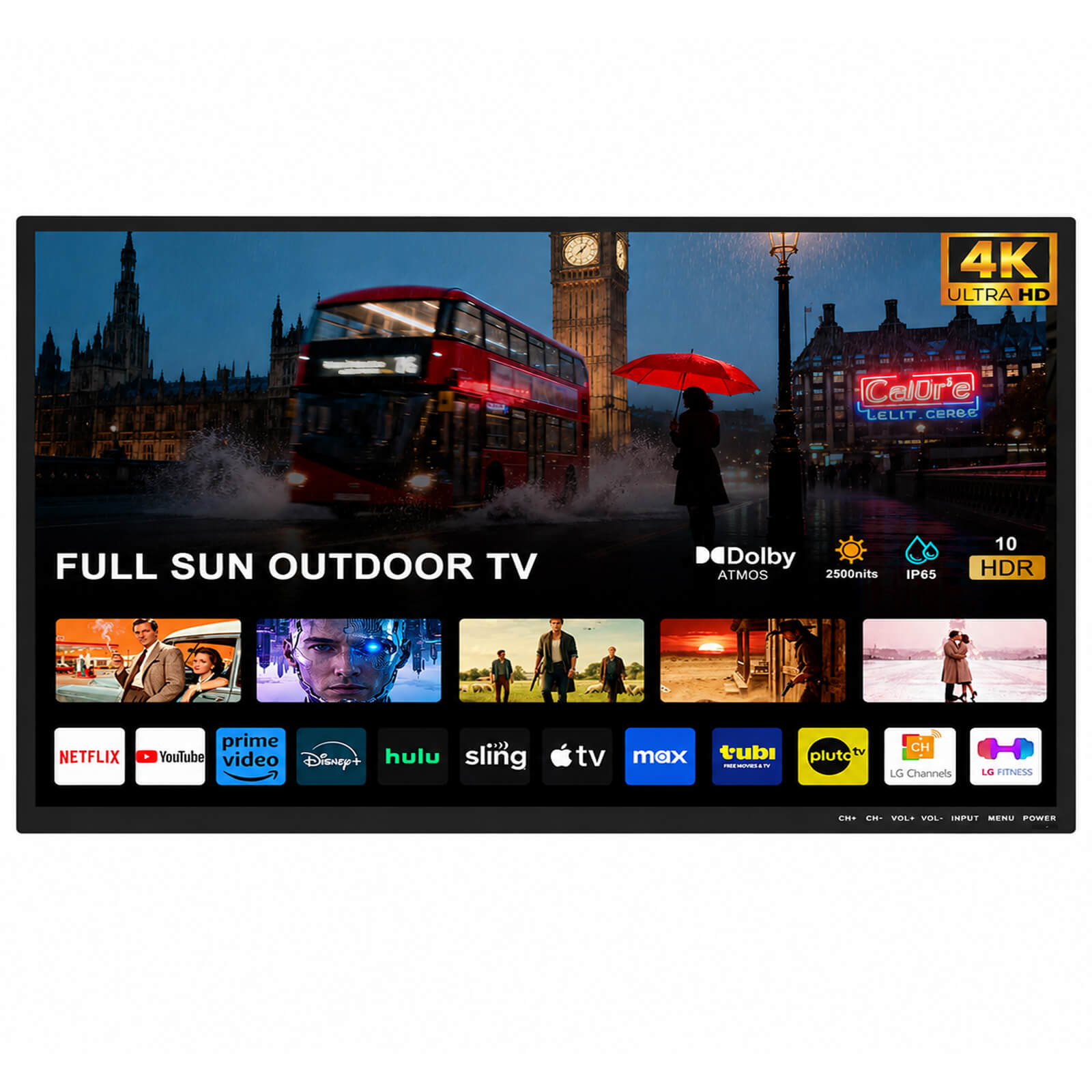 YL-ODM outdoor TV front view