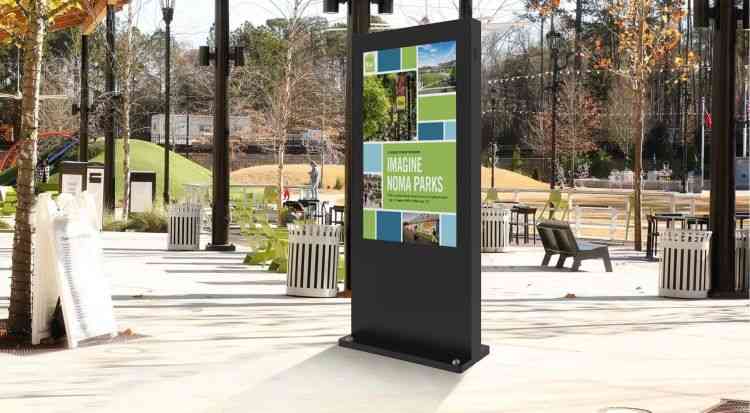 Outdoor digital signage at events and public spaces