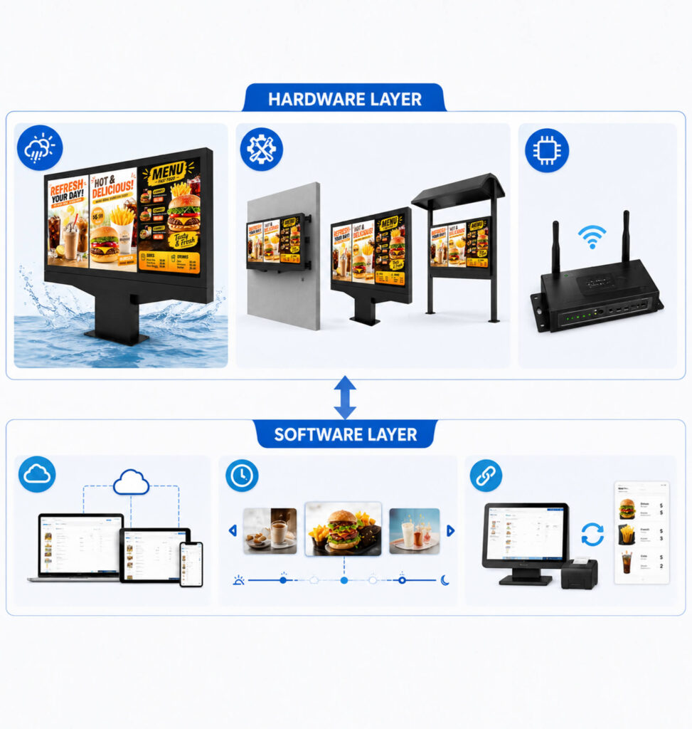 digital drive thru menu board hardware software architecture.jpg