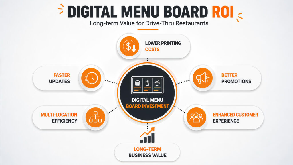 ROI and business value of digital menu board investment