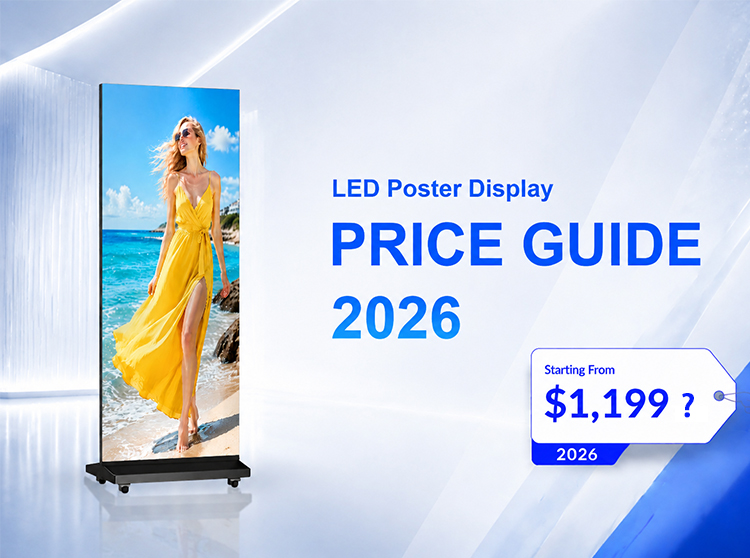 2026 price guide cover for LED poster display cost