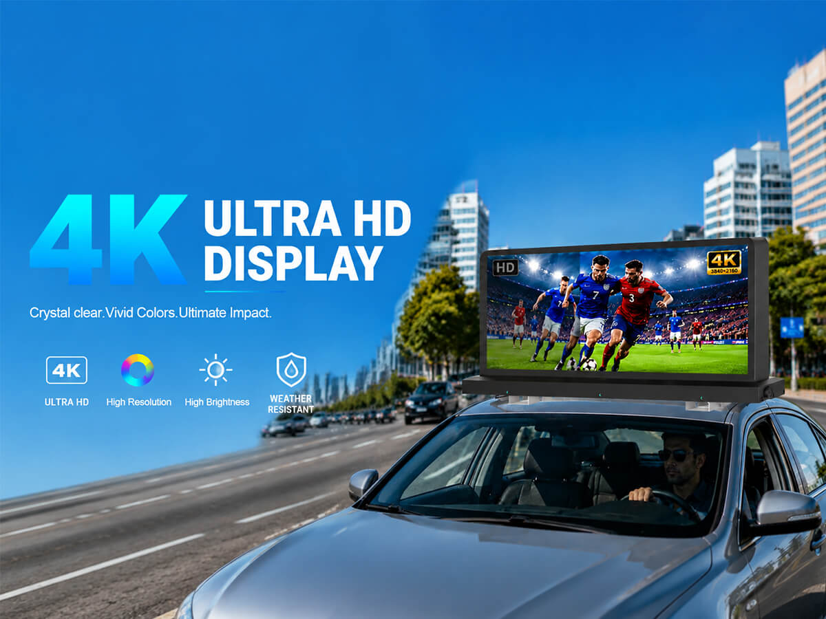 YINGLUX 4K Ultra HD Taxi Top LED Display