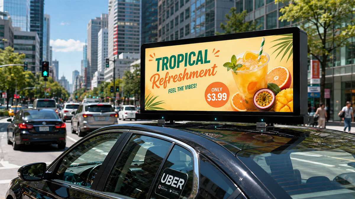 Rideshare Vehicle LED Display