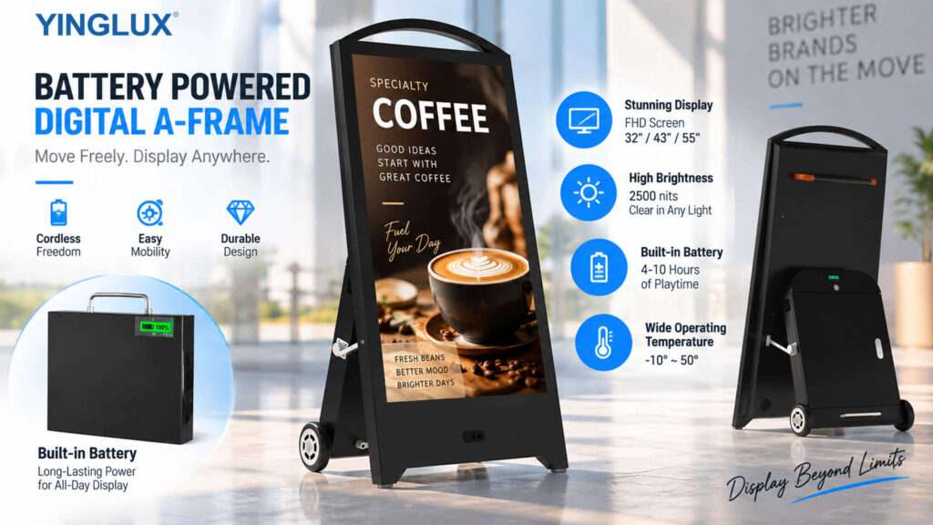 Factors that affect digital signage battery life