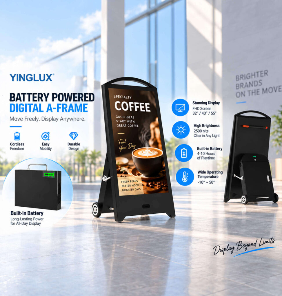 Factors that affect digital signage battery life