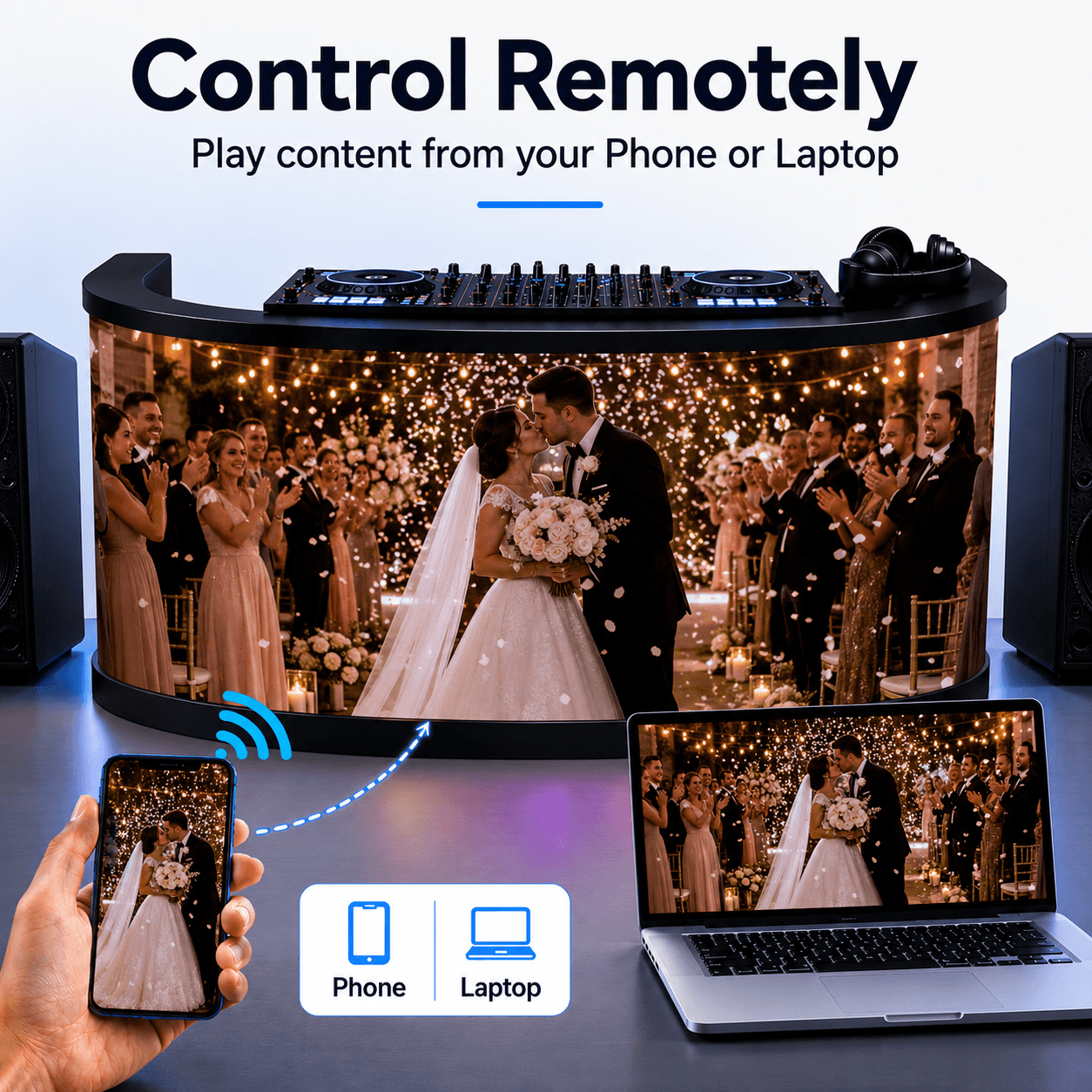 YL-LDJB remote control from phone or laptop