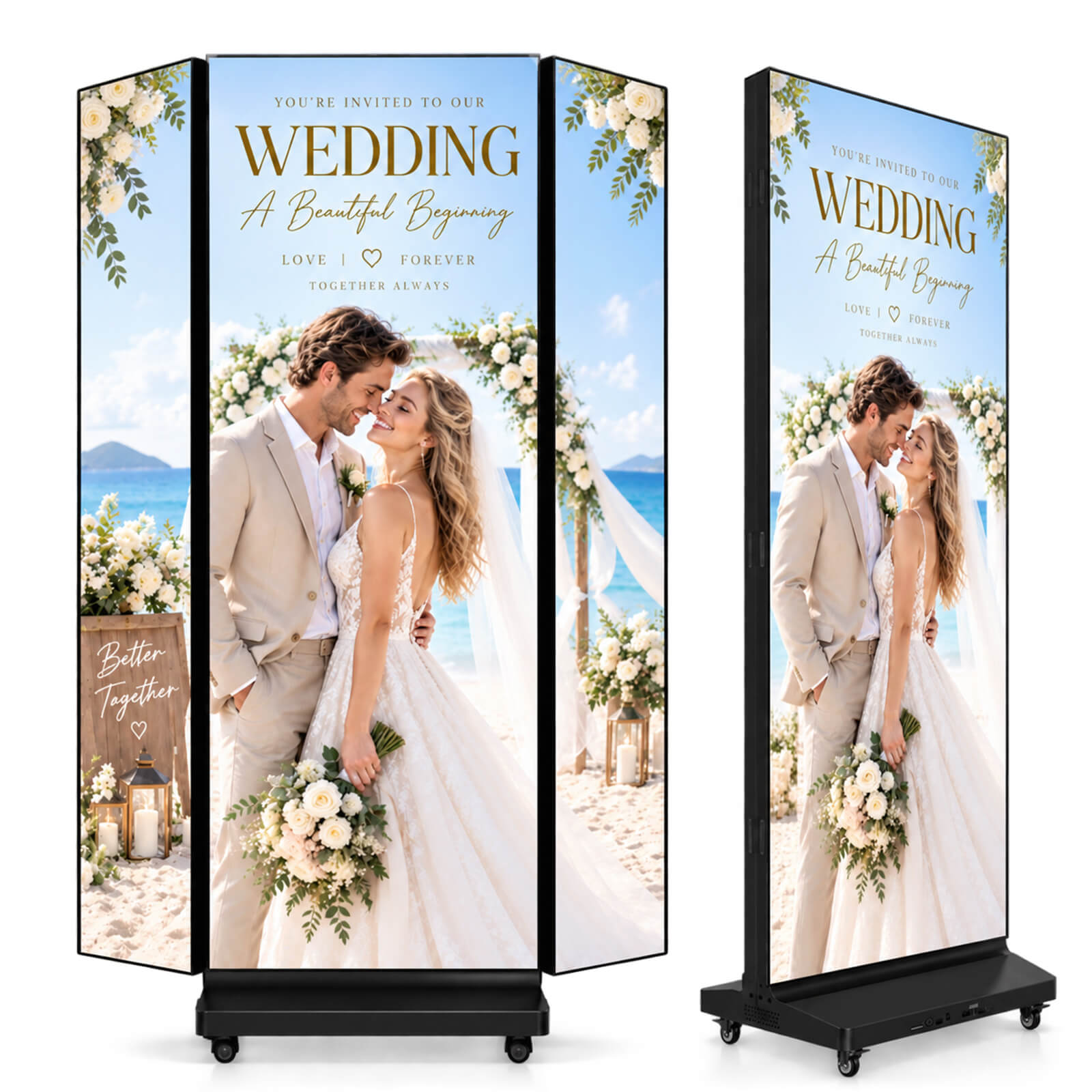 Tri-Fold LED Poster Display